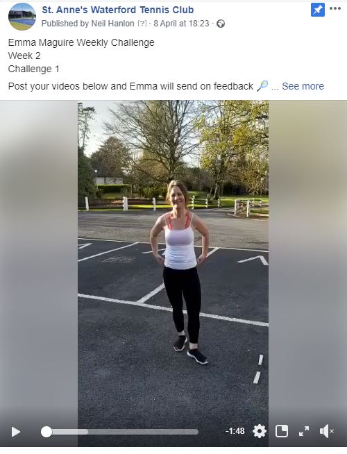 Coach Emma Tennis Training